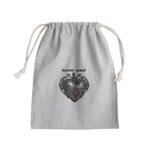 私は鉄の心臓を持っています Mini Drawstring Bag