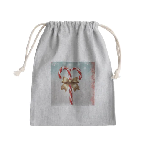 キャンディケイン（Candy Cane） Mini Drawstring Bag