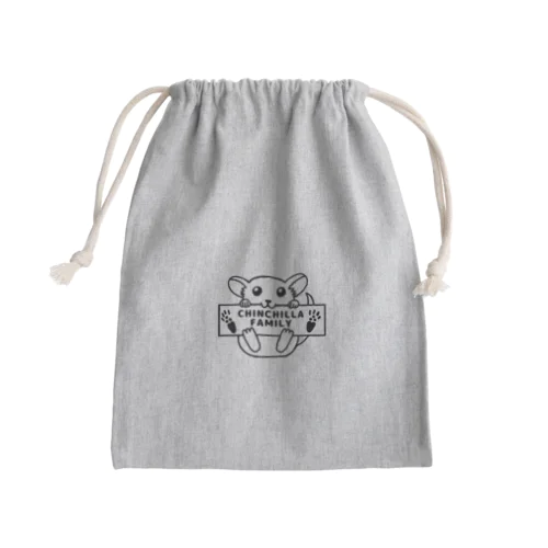 Chinchilla Familyのロゴマーク Mini Drawstring Bag