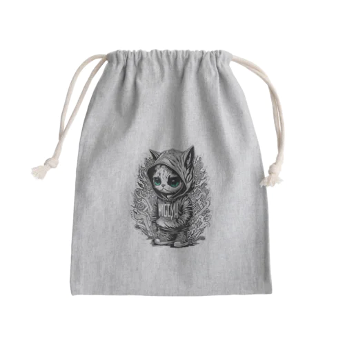 ちびネコ Mini Drawstring Bag