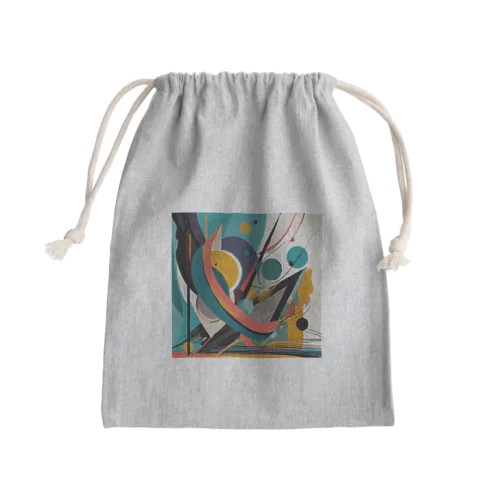 ガラクタアート風 Mini Drawstring Bag