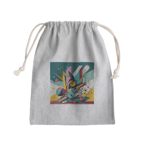 ガラクタアート Mini Drawstring Bag