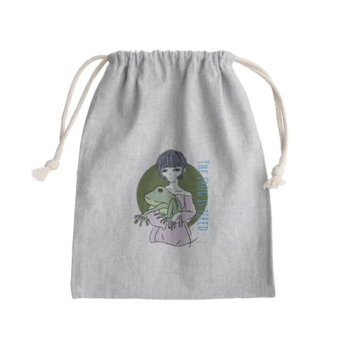 カエル好きな女の子 Mini Drawstring Bag