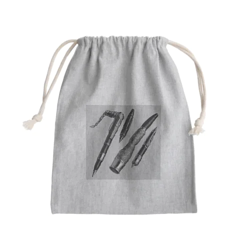 いろんなペン Mini Drawstring Bag