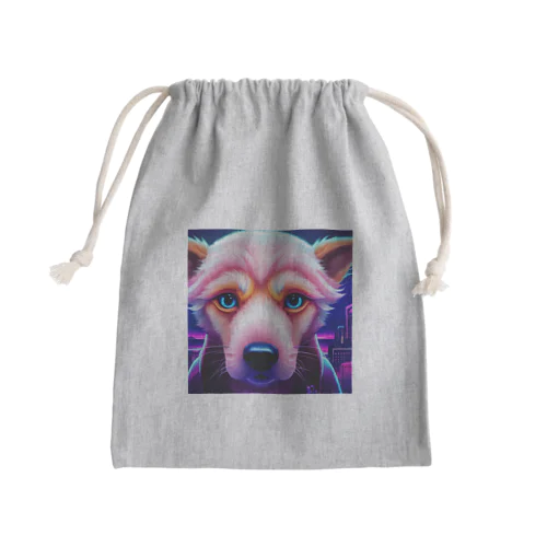 リアルな犬 Mini Drawstring Bag