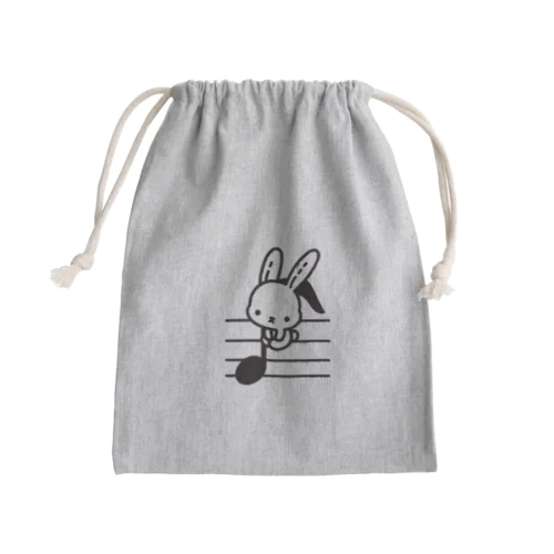 音符♪＆うさちゃん🐰 Mini Drawstring Bag