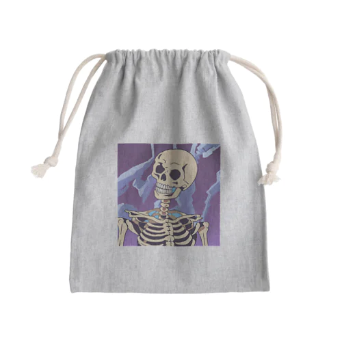 露骨なスケルトン Mini Drawstring Bag