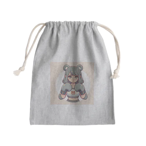 戦うクマ子 Mini Drawstring Bag