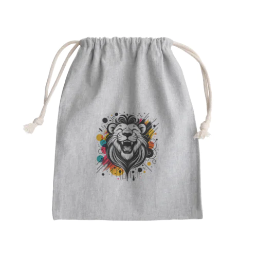 #laughing animal art Mini Drawstring Bag