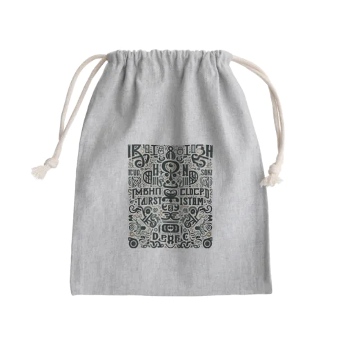 おしゃれ英語 Mini Drawstring Bag