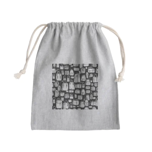 たくさんのいろいろな種類の鞄 Mini Drawstring Bag