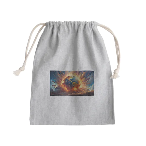 惑星が地球に落下、そして大爆発のグッズ Mini Drawstring Bag