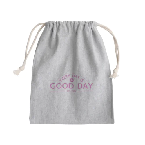 日日是好日（ピンク） Mini Drawstring Bag