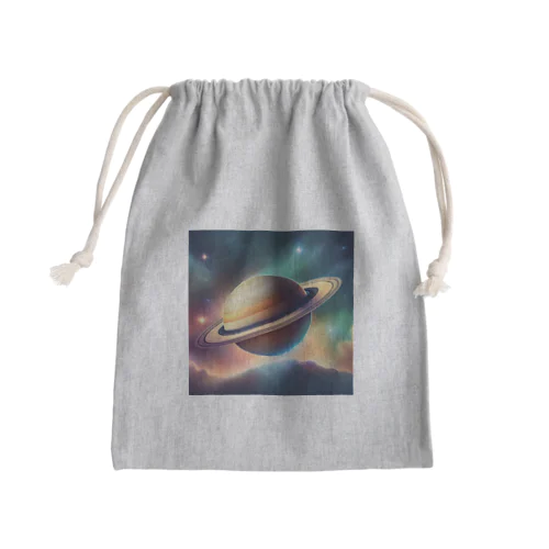 POWER OF SATURN Mini Drawstring Bag