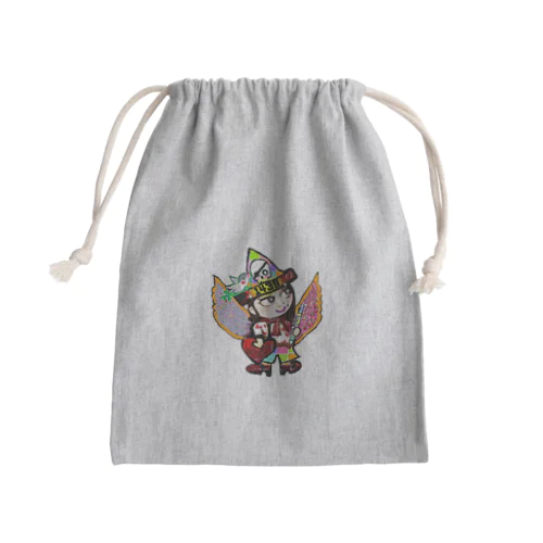 ぴよち部屋 ぴか作   関西の 石川 スナフキンキャラ Mini Drawstring Bag