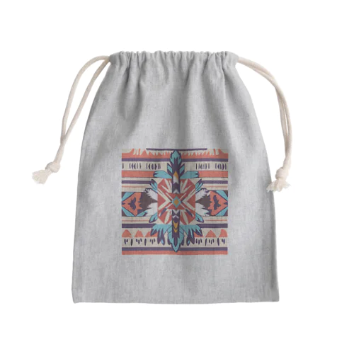 ネイティブアメリカン◻︎グッズ Mini Drawstring Bag