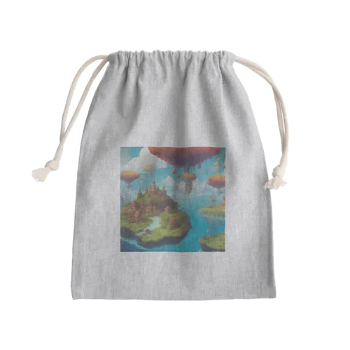  幻想の浮遊アイランド コレクション（Fantastical Levitating Islands Collection） Mini Drawstring Bag