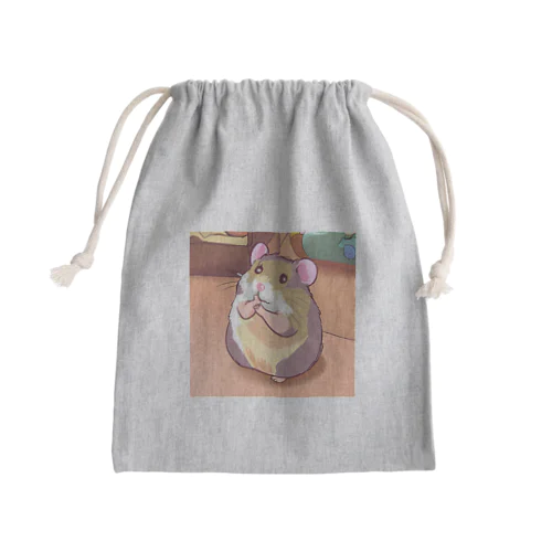 ちょーかわいいハムスターイラストグッズ Mini Drawstring Bag