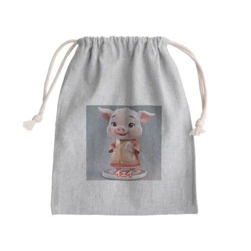 子豚のブータン Mini Drawstring Bag