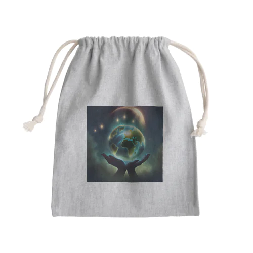 Earth Mini Drawstring Bag