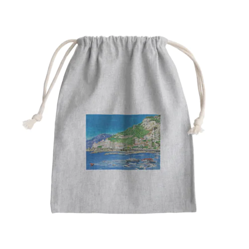 イタリアの港の風景 Mini Drawstring Bag