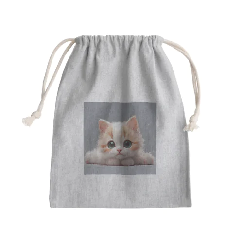 かわいい猫のグッズ Mini Drawstring Bag