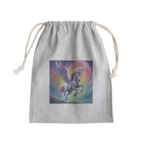 虹色ペガサス Mini Drawstring Bag