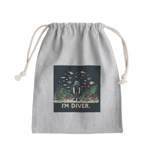 I'm DIVERグッズ Mini Drawstring Bag