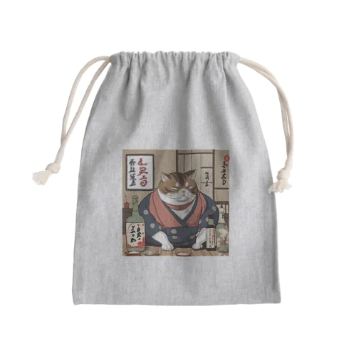 酔いどれ猫　酔雷 Mini Drawstring Bag