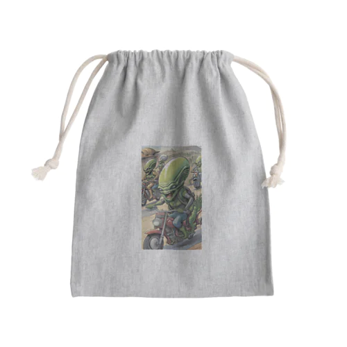 宇宙人ライダー Mini Drawstring Bag