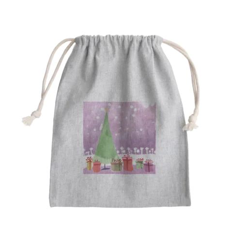 クリスマスグッズ Mini Drawstring Bag