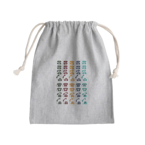 テレフォンマークいろいろ Mini Drawstring Bag