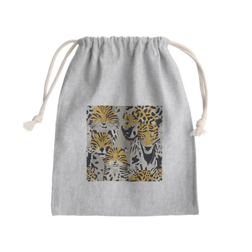 動物 Mini Drawstring Bag