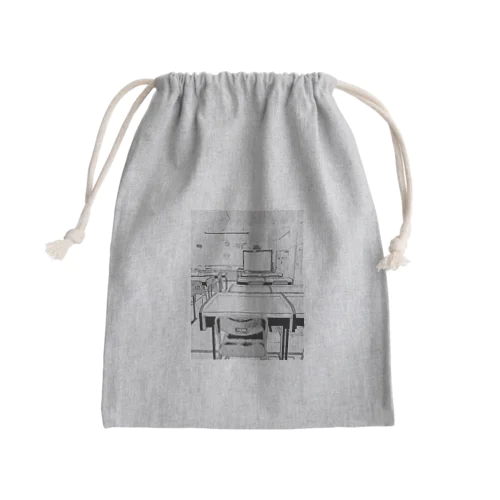 放課後の教室 Mini Drawstring Bag