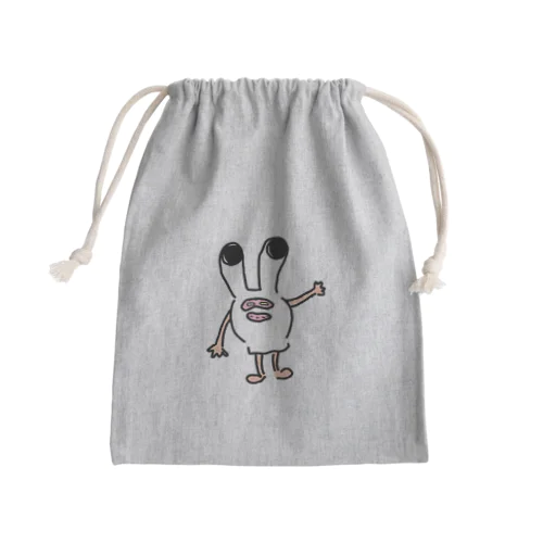 手首長尾イラストグッズ Mini Drawstring Bag