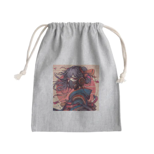 UKIYO-GIRL　MASK Mini Drawstring Bag