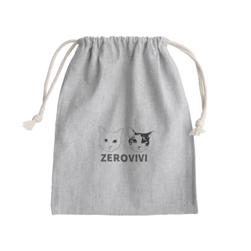 ZEROVIVI ねこ Mini Drawstring Bag