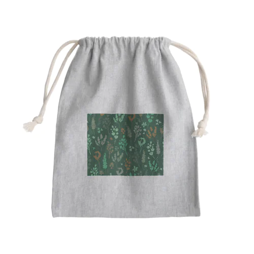 緑のささやき Mini Drawstring Bag