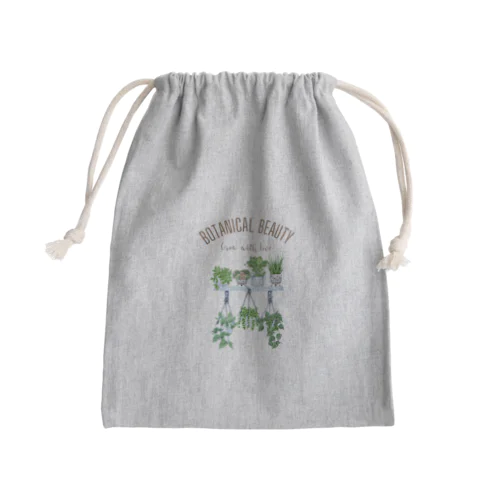 ボタニカルビューティー Mini Drawstring Bag