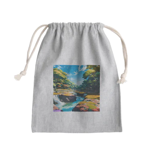 日本庭園 Mini Drawstring Bag