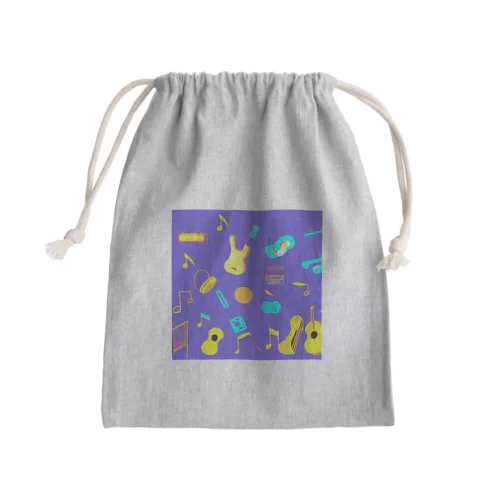 I LOVE MUSIC 1 Mini Drawstring Bag