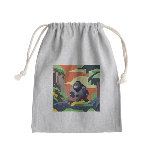 ぴくせるごりら Mini Drawstring Bag