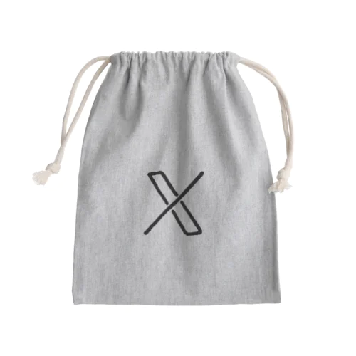 透明なX Mini Drawstring Bag