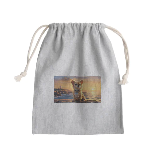 サンセットチワワ Mini Drawstring Bag