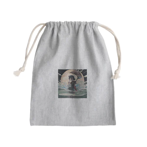 ねこねこ Mini Drawstring Bag