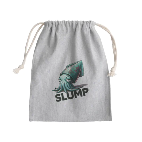 スランプのイカ Mini Drawstring Bag