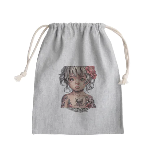 入れ墨少女 Mini Drawstring Bag