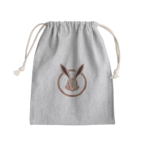 ウサギ気持 Mini Drawstring Bag