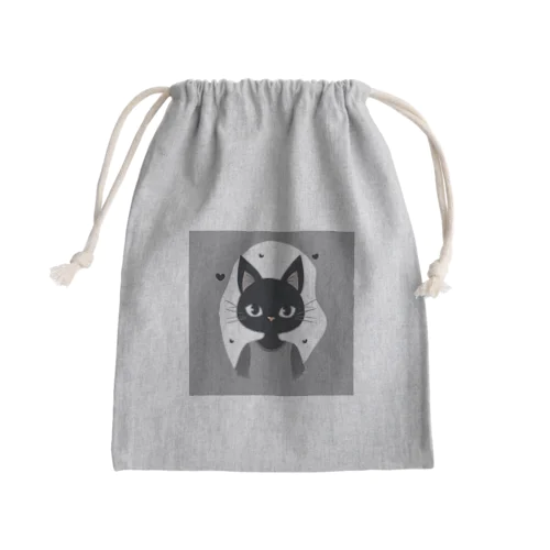 黒ねこチャン Mini Drawstring Bag