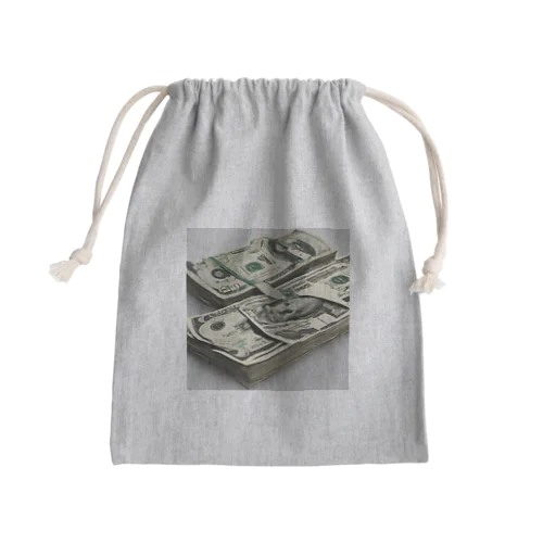 マネー Mini Drawstring Bag